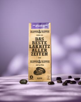 Klepper & Klepper Das beste Lakritz allerzeiten, Lakritz mit echtem Kaffee, 200g